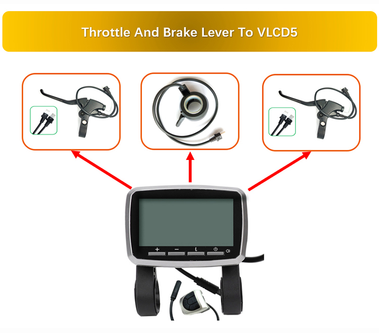 Tongsheng TSDZ2 mid motor kit with VLCD5 display